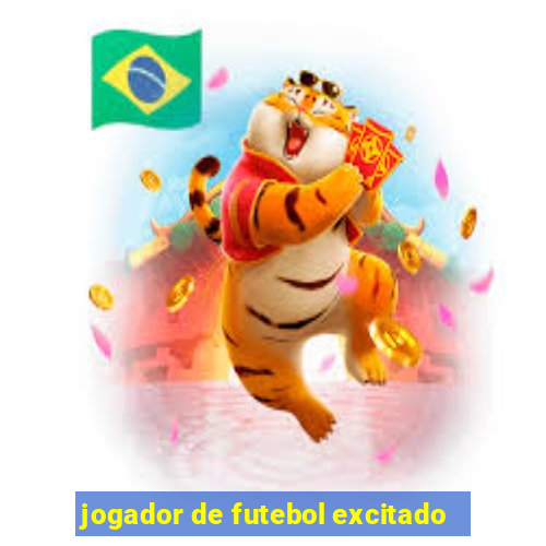 jogador de futebol excitado